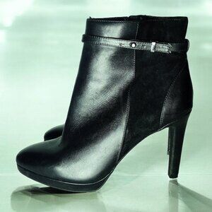 Antonio Melani Suede Leather Ankle Heel Boots Size 9 Spike Rock Sexy Club READ